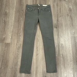 Rag & bone grey denim skinny jeans size 28